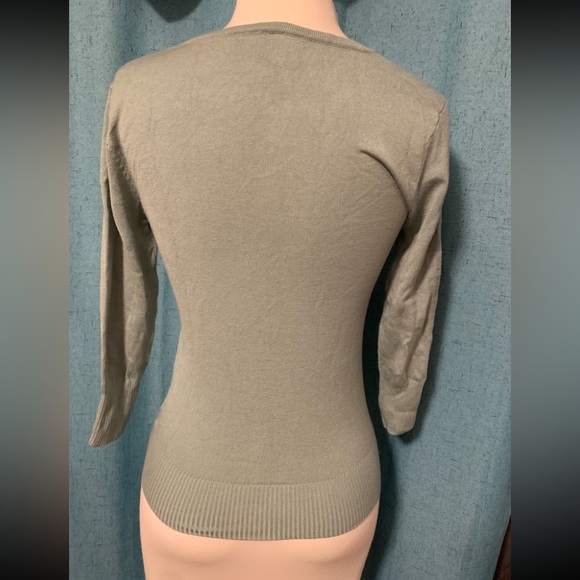 Mischief Made Minty Colored Spider Web Cardigan. - Picture 5 of 6